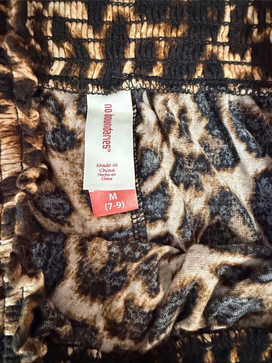 No Boundaries Dresses & Skirts - No Boundaries Leopard Print Skirt in Black & Tan